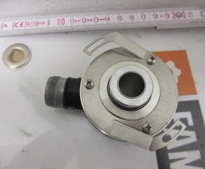 Энкодер
Encoder
DHO5 - Incremental 58mm - Alu body - Holl. shaft - Special - 14mm shaft - Front mounting - 4,75-30Vdc - TTL / RS422 - AA/ BB/ 00/ - 0 gated A&B - B before A - 2500 ppr - 12 pinouts M23 connector - Side - 9445/016 DAC
 Bei Sensors (brand of Sensata Technologies)