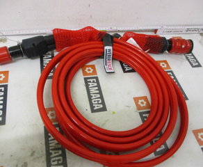 Шланг 
Verlängerungsschlauchpaar WEBER, 5 m lang, rot, beidseitig SingleKupplung
und Knickschutz.
Als Paar vulkanisiert, ölbefüllt WEBER-HYDRAULIK